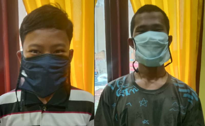 Ket foto : Pelaku penjambret dan Terduga penadah