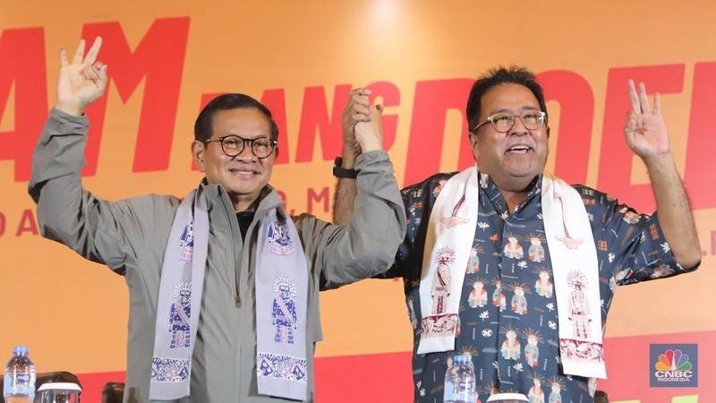 Pasangan Cagub dan Cawagub Nomor Urut 3 Pramono Anung-Rano Karno