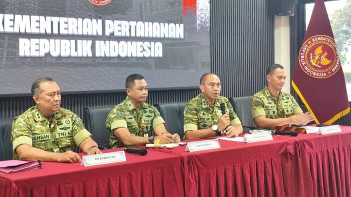 Konferensi Pers Kemhan Soal Lima Peserta SPPI Meninggal Dunia